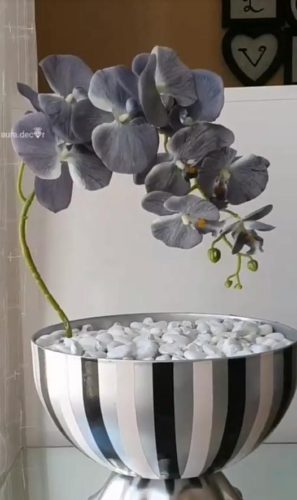 Декор вазы для орхидеи